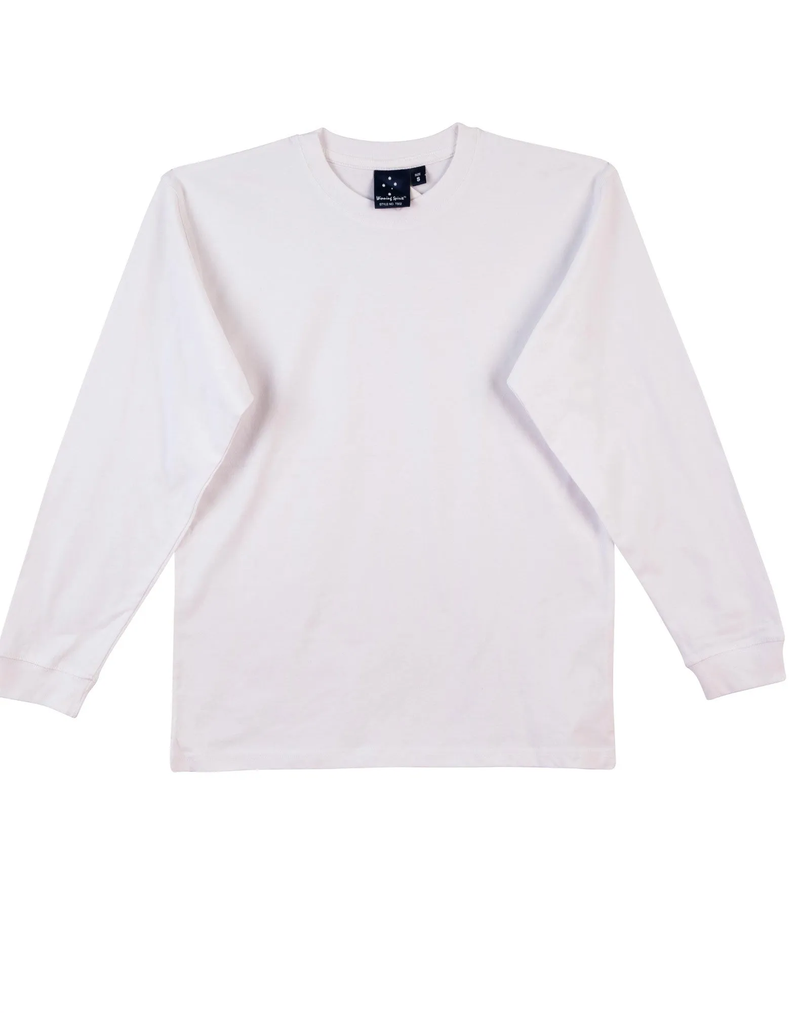 Winning Spirit London 100% Cotton Crew Neck Long Sleeve Tee (TS02)