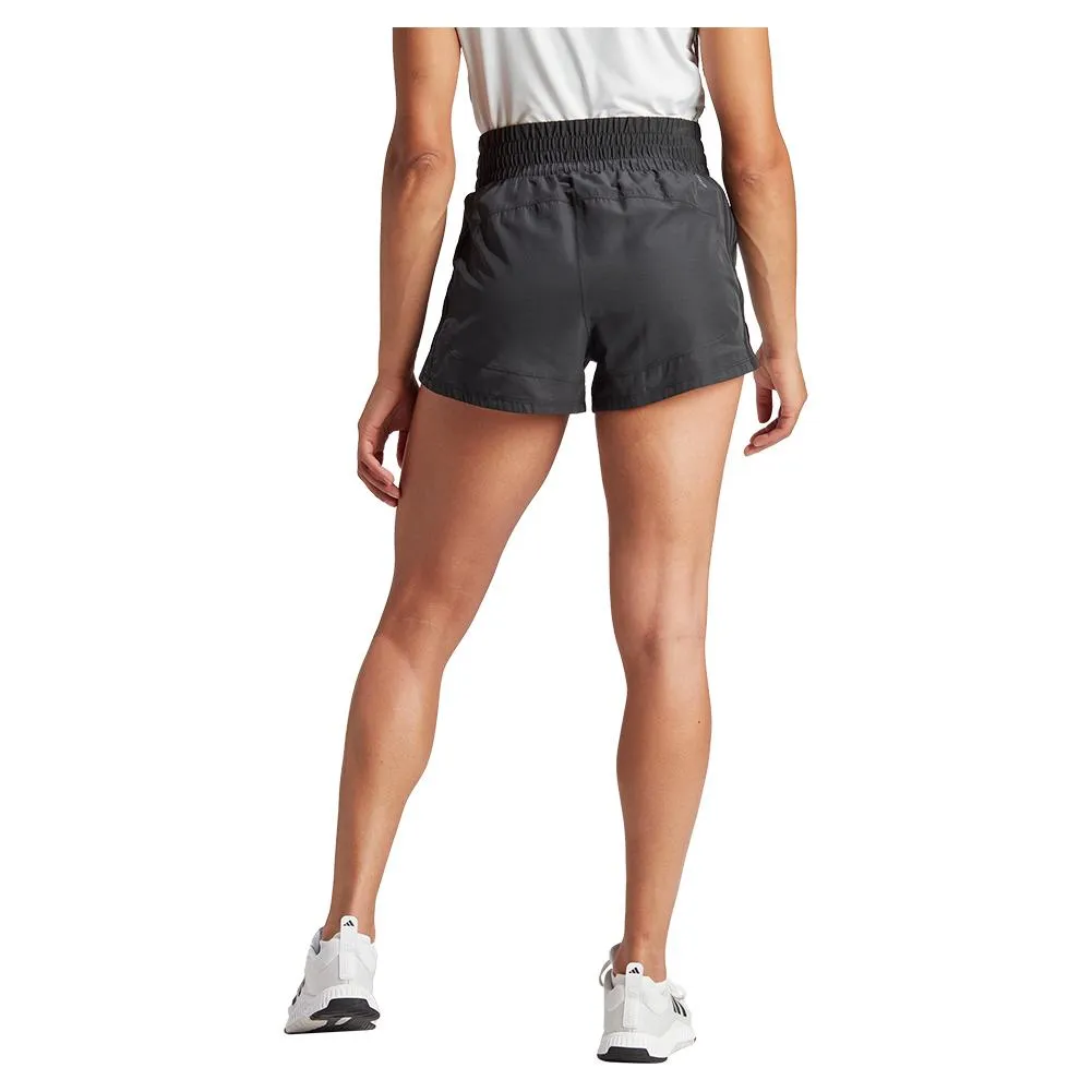 Womens Pacer 3S Woven high Rise Training Shorts Black