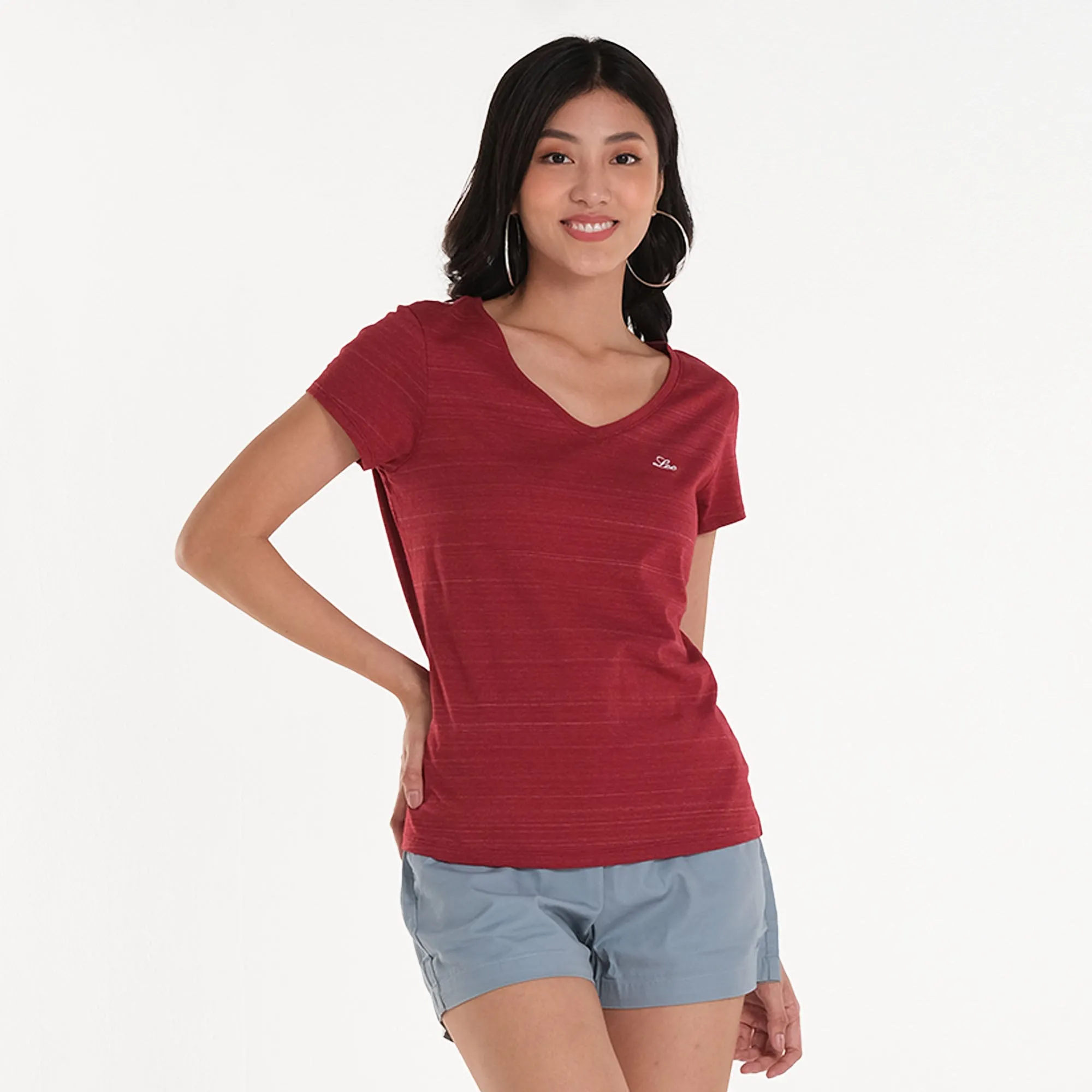 WOMENS V-NECK BASIC TEE